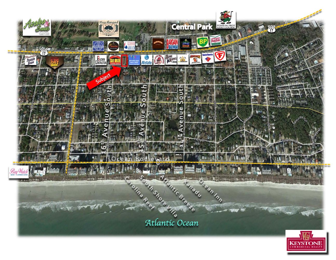 Scoggins Tract-.40 Acres-Land For Lease-Myrtle Beach, SC. : 1523 Highway 17 S, North Myrtle Beach, SC 29582